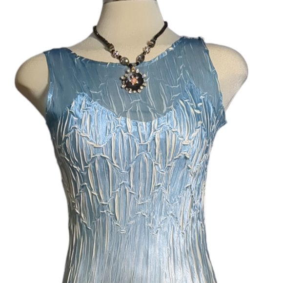 Komarov Luxury Designer Flare pleated Dress Size S - Picture 2 of 16